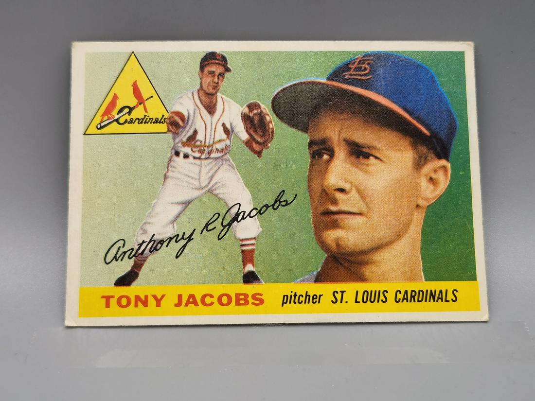 1955 Topps Tony Jacobs #183 Tough High Number: 1955 Topps Tony Jacobs #183 Tough High Number