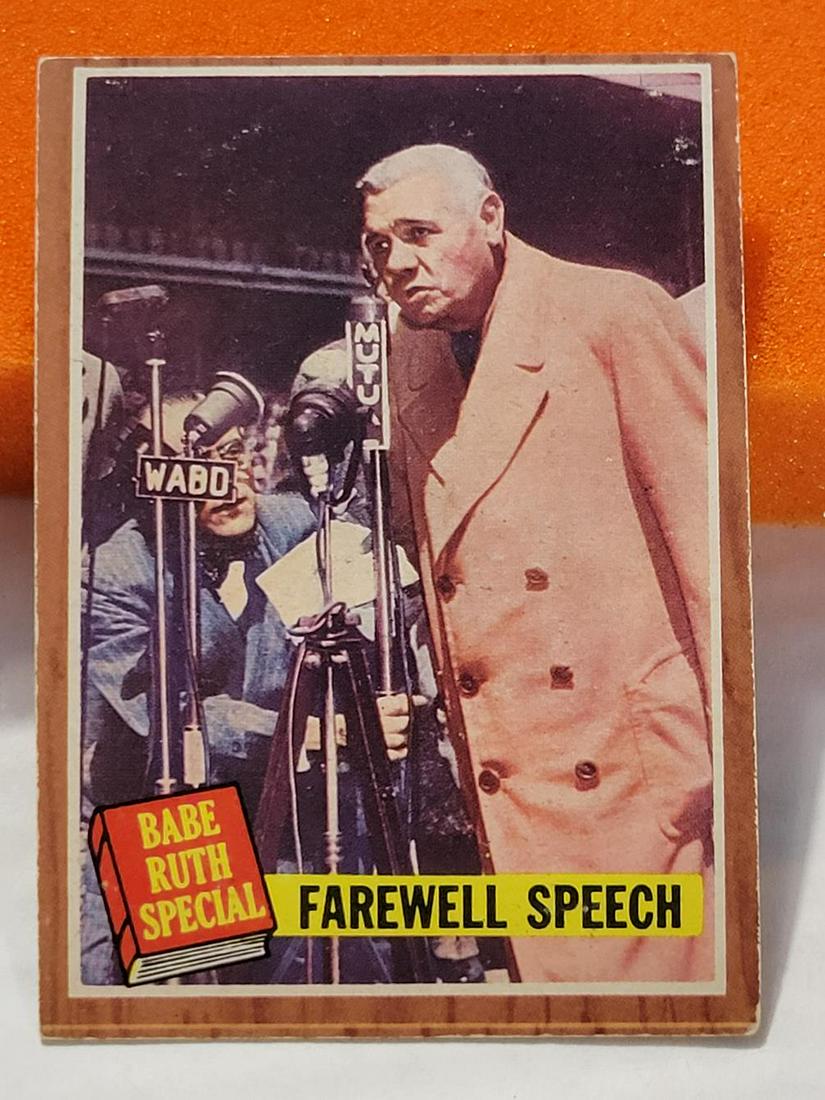 1962 Topps Baseball #144 Babe Ruth: 1962 Topps Baseball #144 Babe Ruth