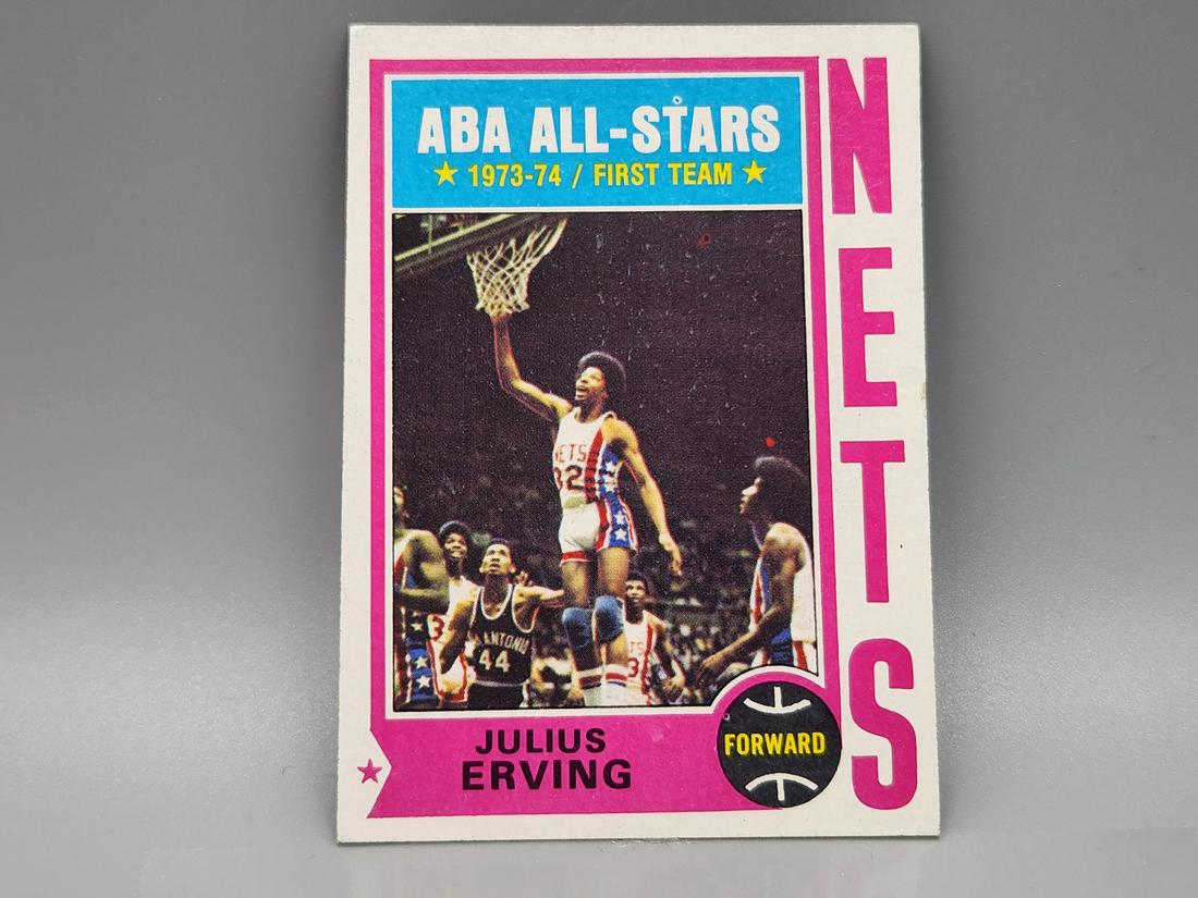 1974 Topps Julius Erving #200 HOF (1 of 2)