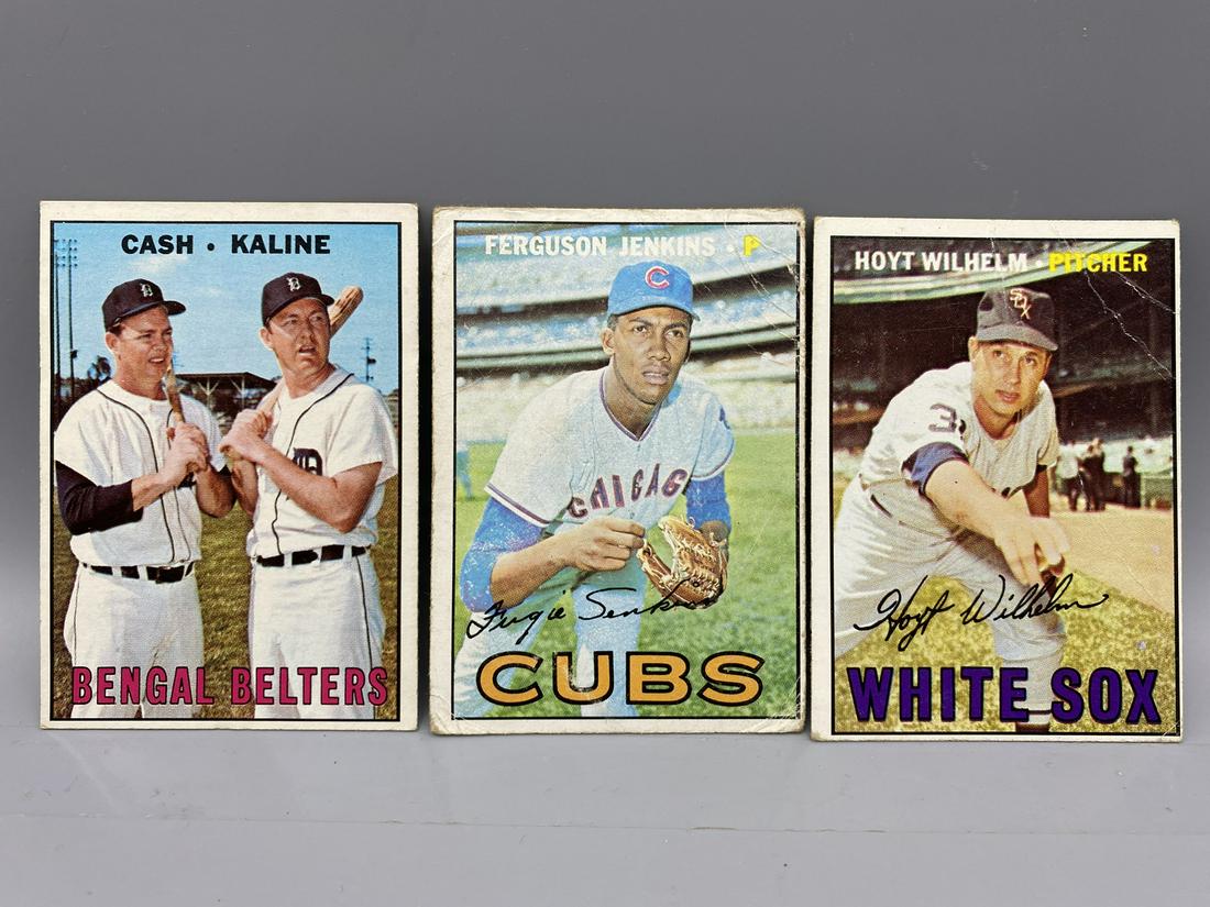 1967 Topps BB All Diff #216 Bengal Belters, #333 Jenkins, #422 Wilhelm HOF (1 of 3)