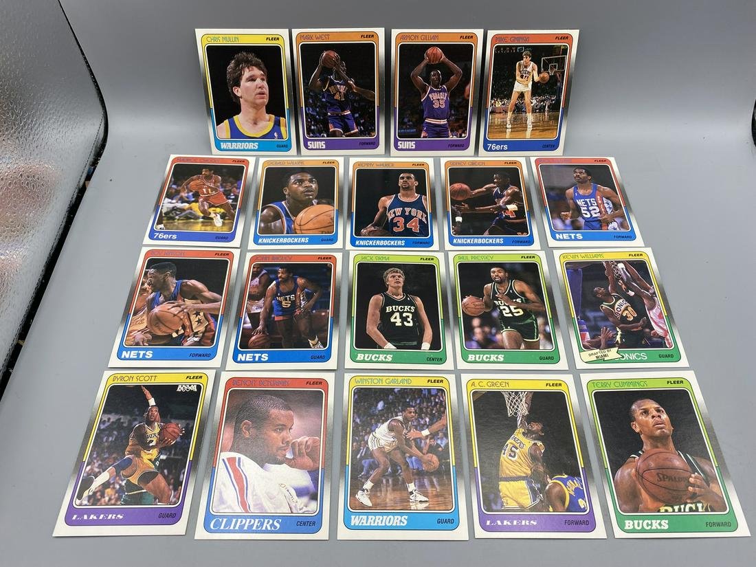 19- 1988/89 Fleer BK - #46, 48-Mullin, 61, 66, 68, 72, 74, 75, 76, 77, 78, 79, 81, 83, 84, 86, 87, (1 of 2)