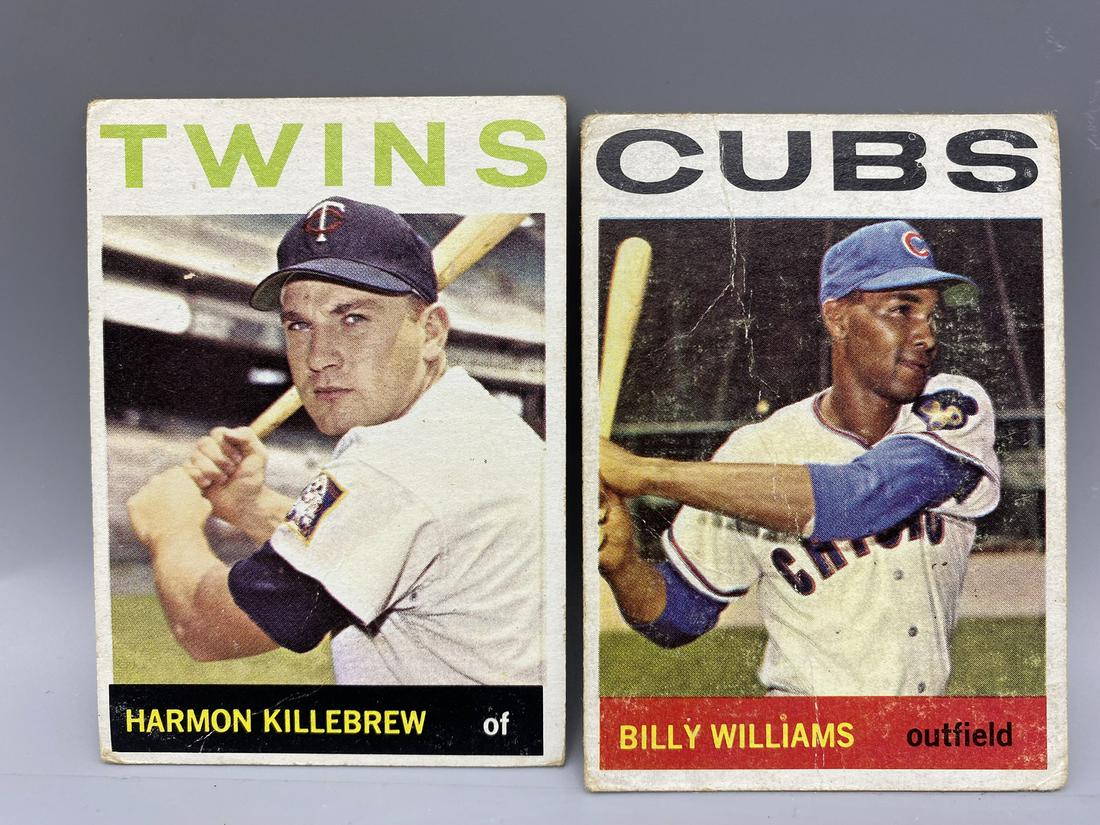 2 - 1964 Topps BB HOF #175 B. Williams, #177 Killebrew (1 of 2)