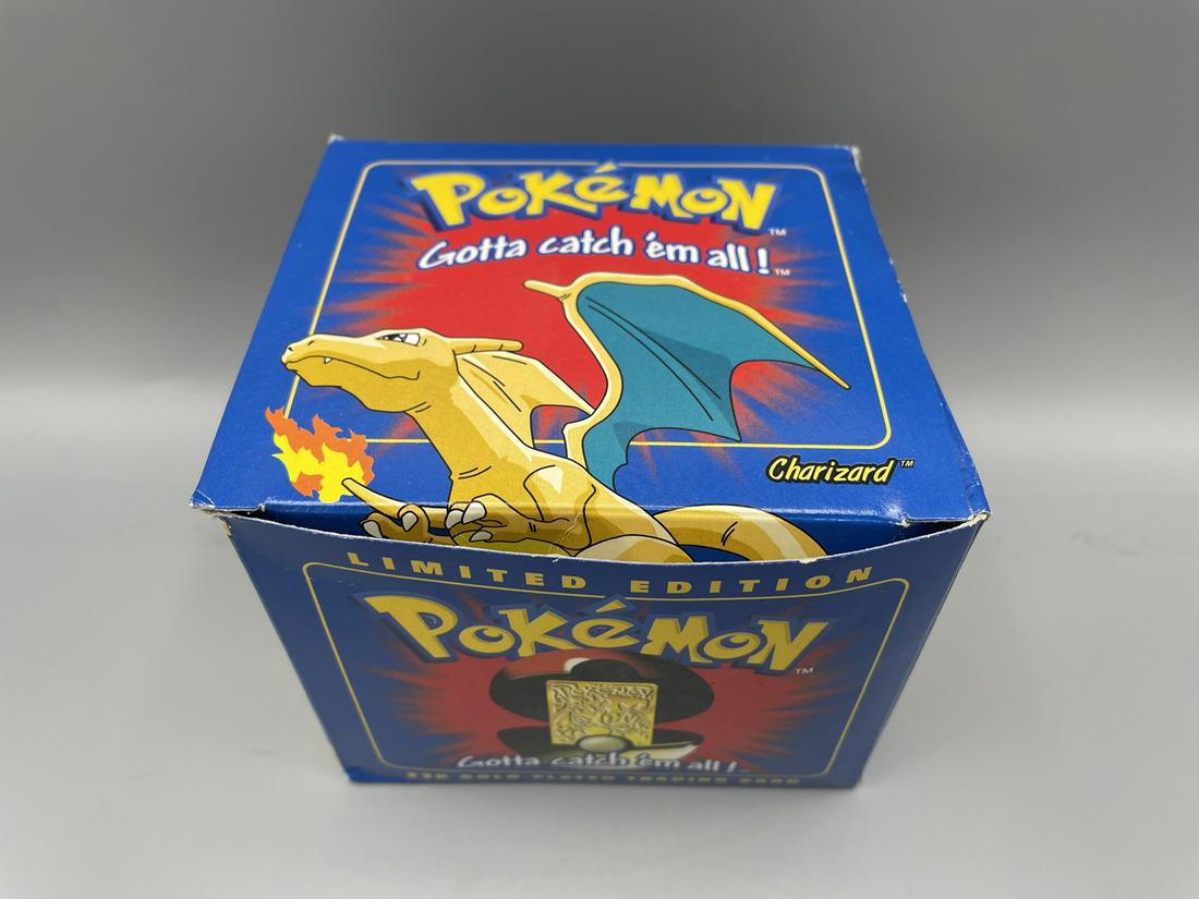 1999 Burger King Pokemon Charizard 23K Gold-Plated Card in Poke Ball - Still Sealed (1 of 5)