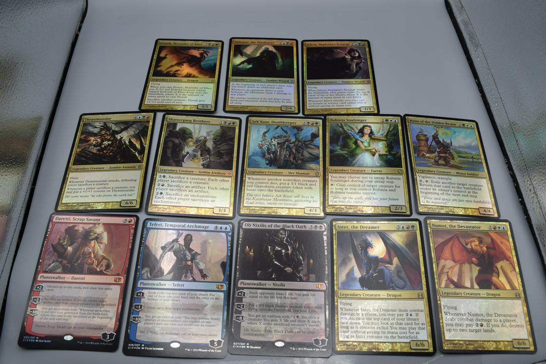 Magic The Gathering MTG Oversize Foil Commanders Lot (1 of 2)