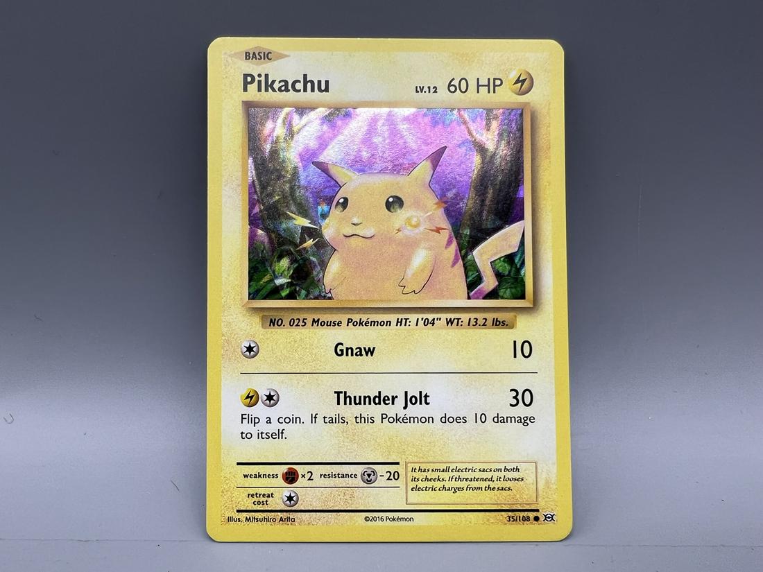 2016 Pokemon Evolutions Pikachu Holo 35/108 (1 of 3)