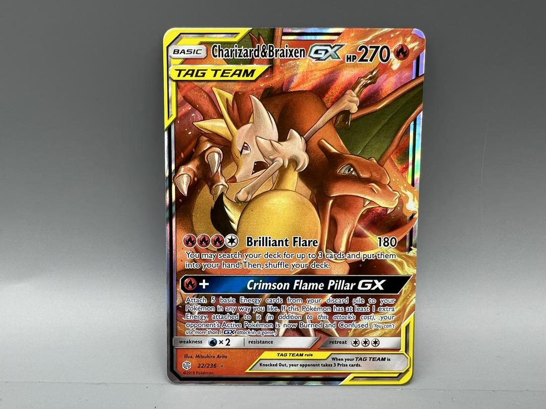 Reshiramm & Charizard Gx Tag Team Jumbo Pokemon Card