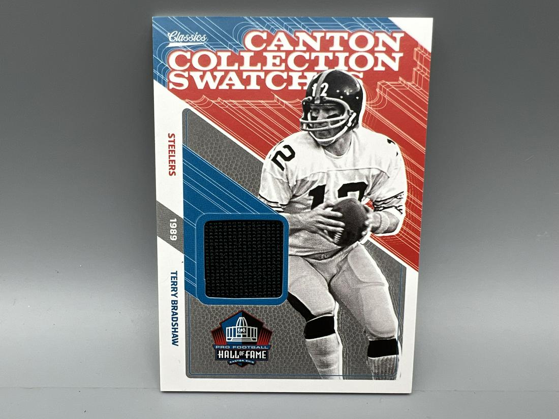 2018 Panini Classics Canton Collection Swatch Terry Bradshaw Jersey Card (1 of 2)