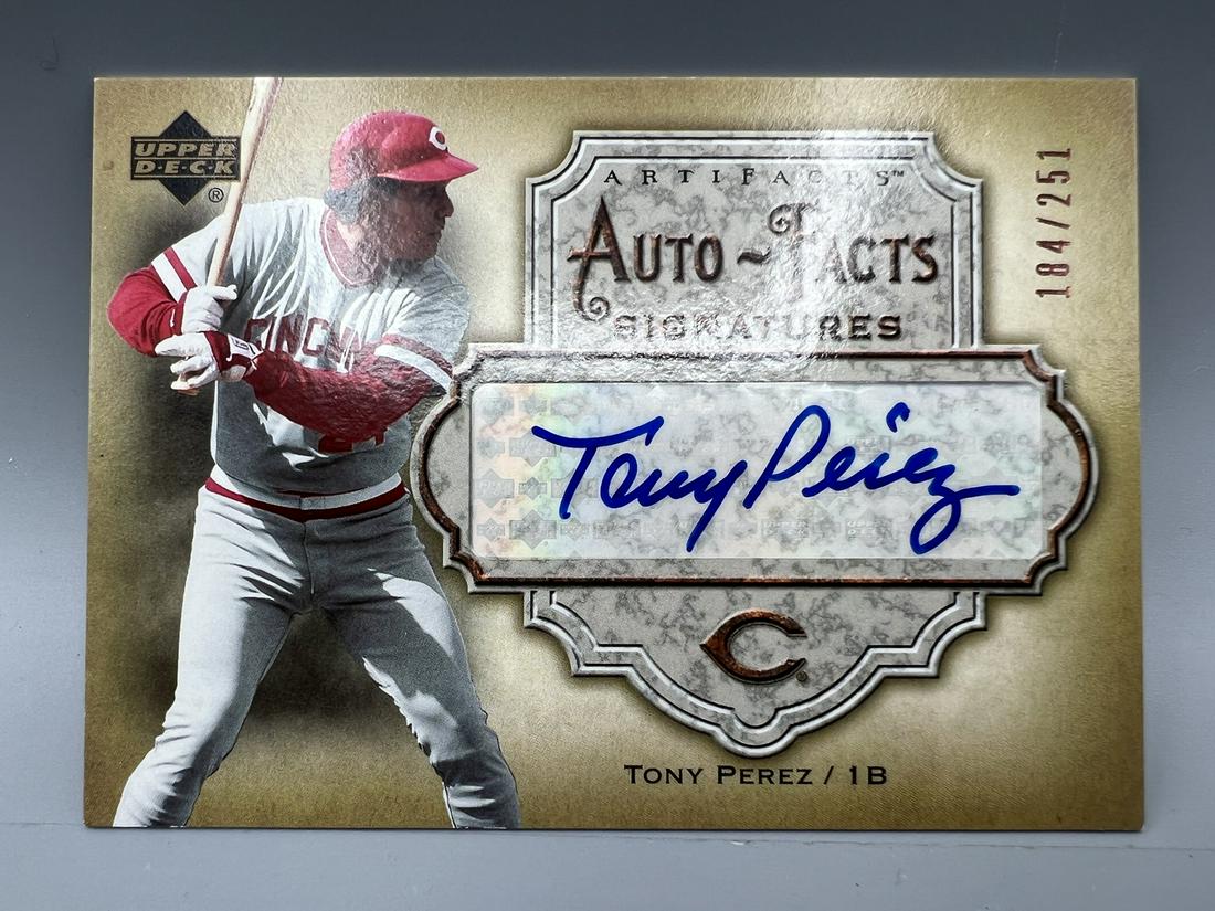 2006 Upper Deck Auto-Facts Signatures Tony Perez Auto Card #184/251 (1 of 2)