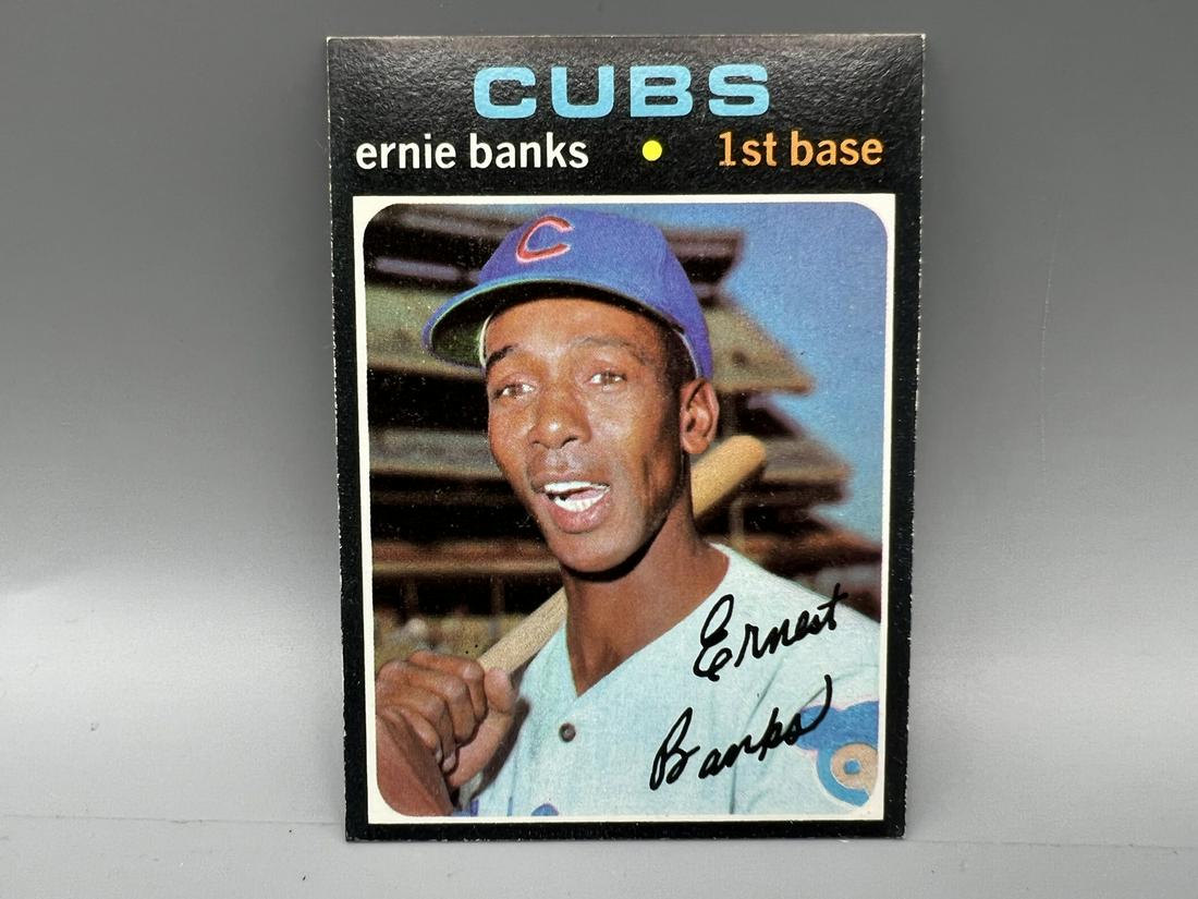 1971 Topps Ernie Banks #525: 1971 Topps Ernie Banks #525