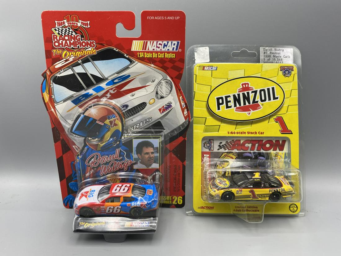 Lot of 2 Darrell Waltrip 1/64 Nascar Diecast - Action & Racing Champions (1 of 3)