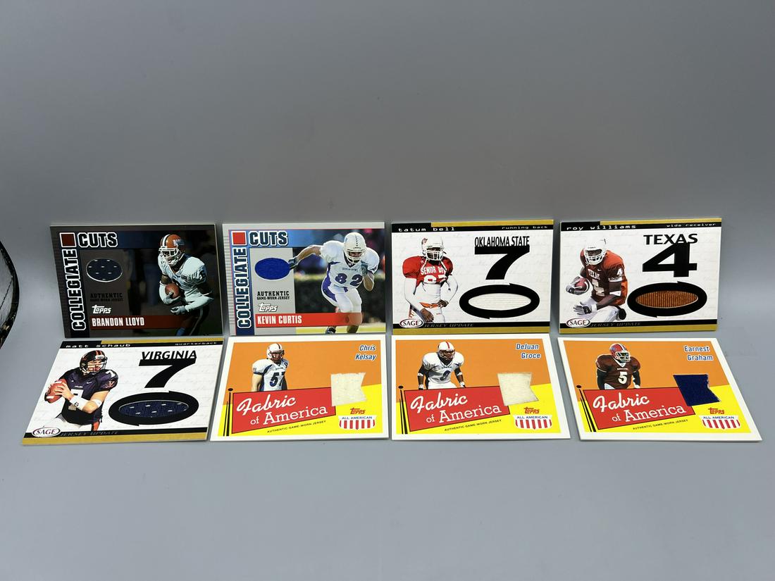 Lot of (8) Assorted Football Jersey Cards - Matt Schaub (1 of 5)