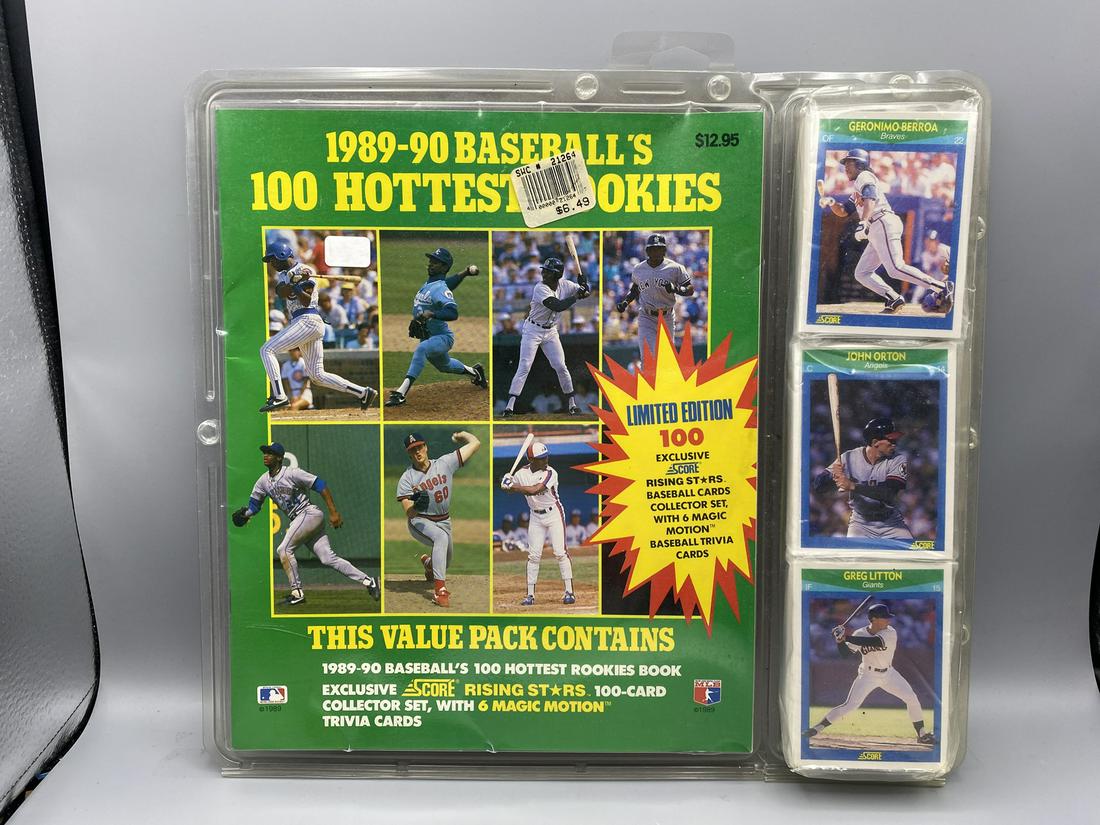 1989-90 100 Hottest Rookies Sealed Value Pack - Ken Griffey Jr. (1 of 2)