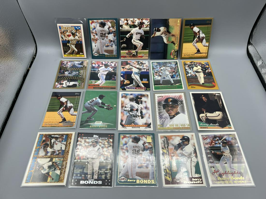 Lot of (20) Assorted Barry Bonds Baseball Cards - Varying Conditions (1 of 6)