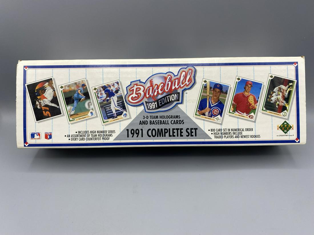 1991 Upper Deck Baseball Complete Set - Chipper Jones Rookie Card (1 of 4)