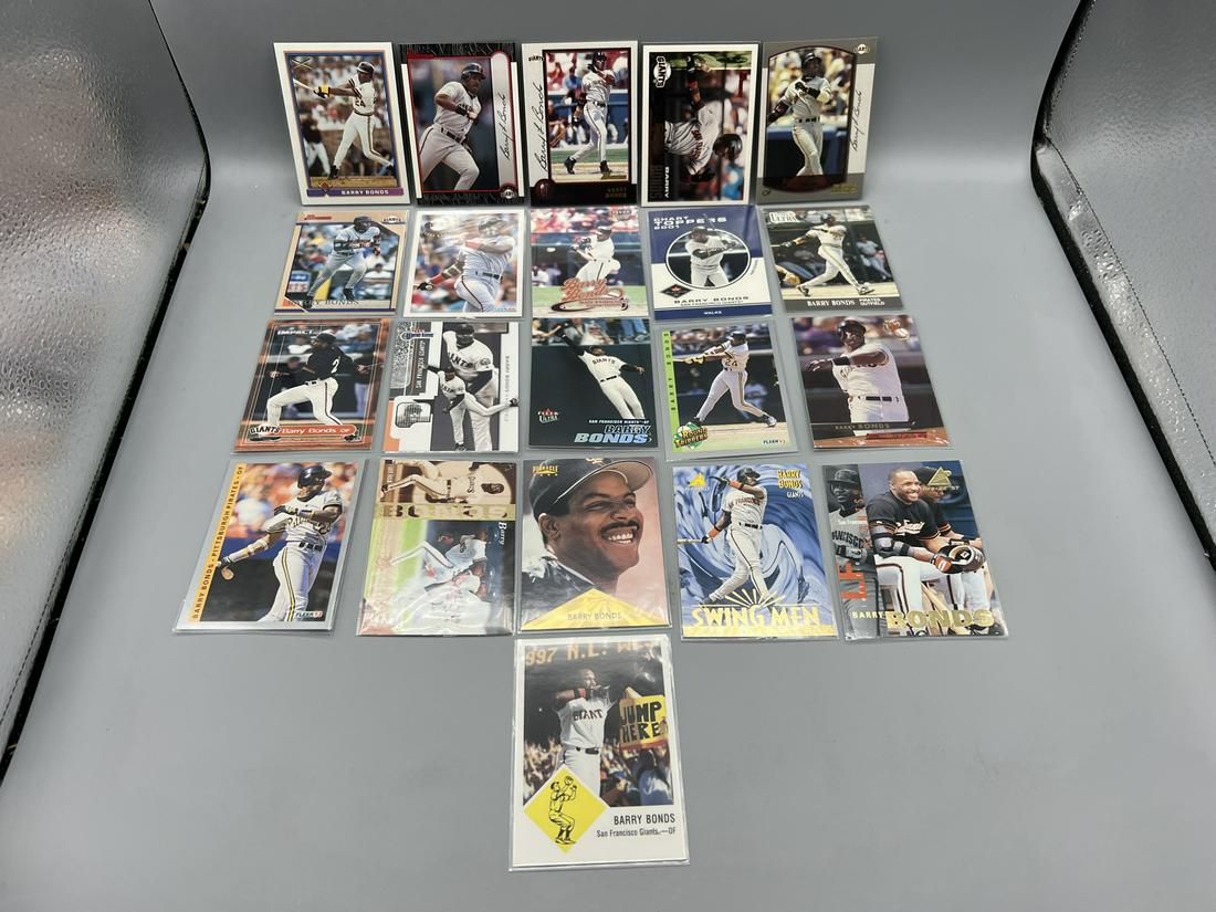 Lot of (21) Assorted Barry Bonds Baseball Cards - Varying Conditions (1 of 7)