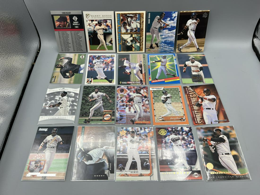 Lot of (20) Assorted Barry Bonds Baseball Cards - Varying Conditions (1 of 6)