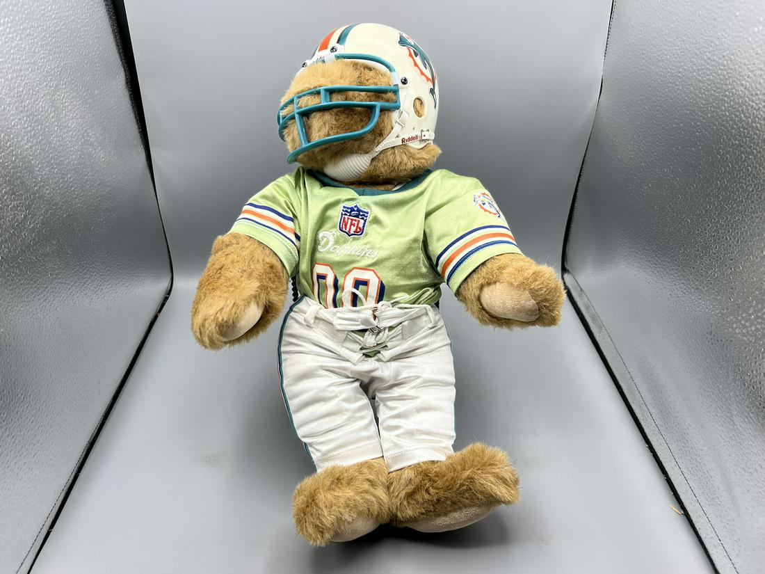 1995 The Vermont Company Miami Dolphins Teddy Bear Collectible: 1995 The Vermont Company Miami Dolphins Teddy Bear Collectible