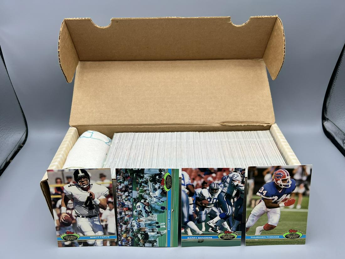 1991 Topps Stadium Club Football Complete Set - Brett Favre RC (1 of 5)