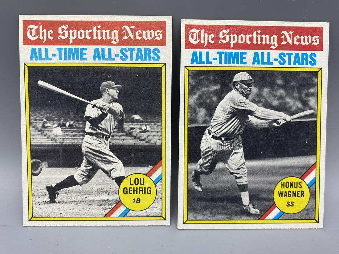 1976 Topps Sporting News Lou Gehrig #341 & Honus Wagner #344 (1 of 2)
