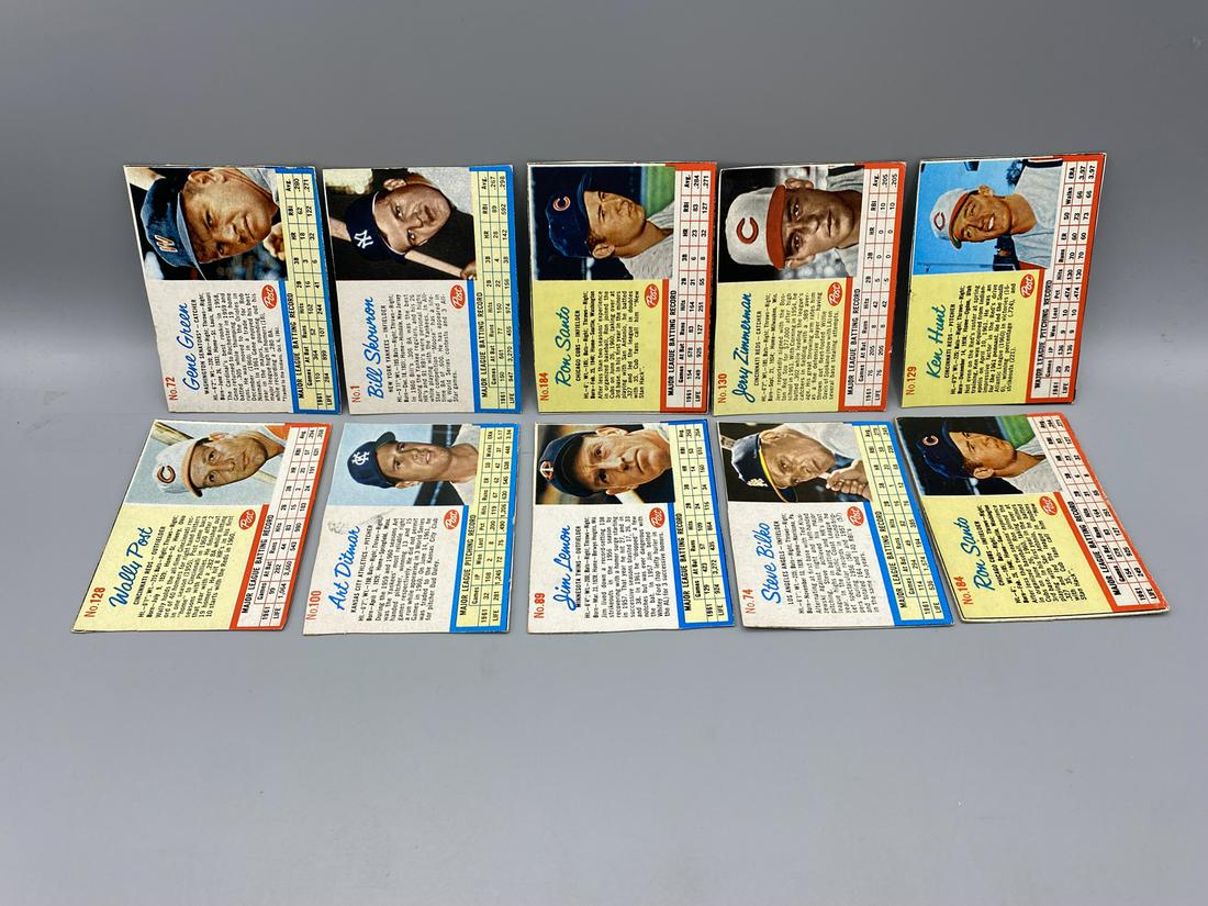 Lot of (10) 1962 Post Baseball Cards - Varying Conditions (1 of 2)