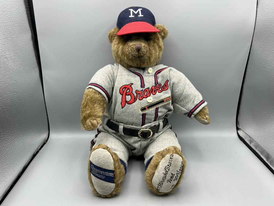 Warren Spahn Cooperstown Bears 1957 Milwaukee Braves Collectible Teddy Bear #309/2500 (1 of 4)