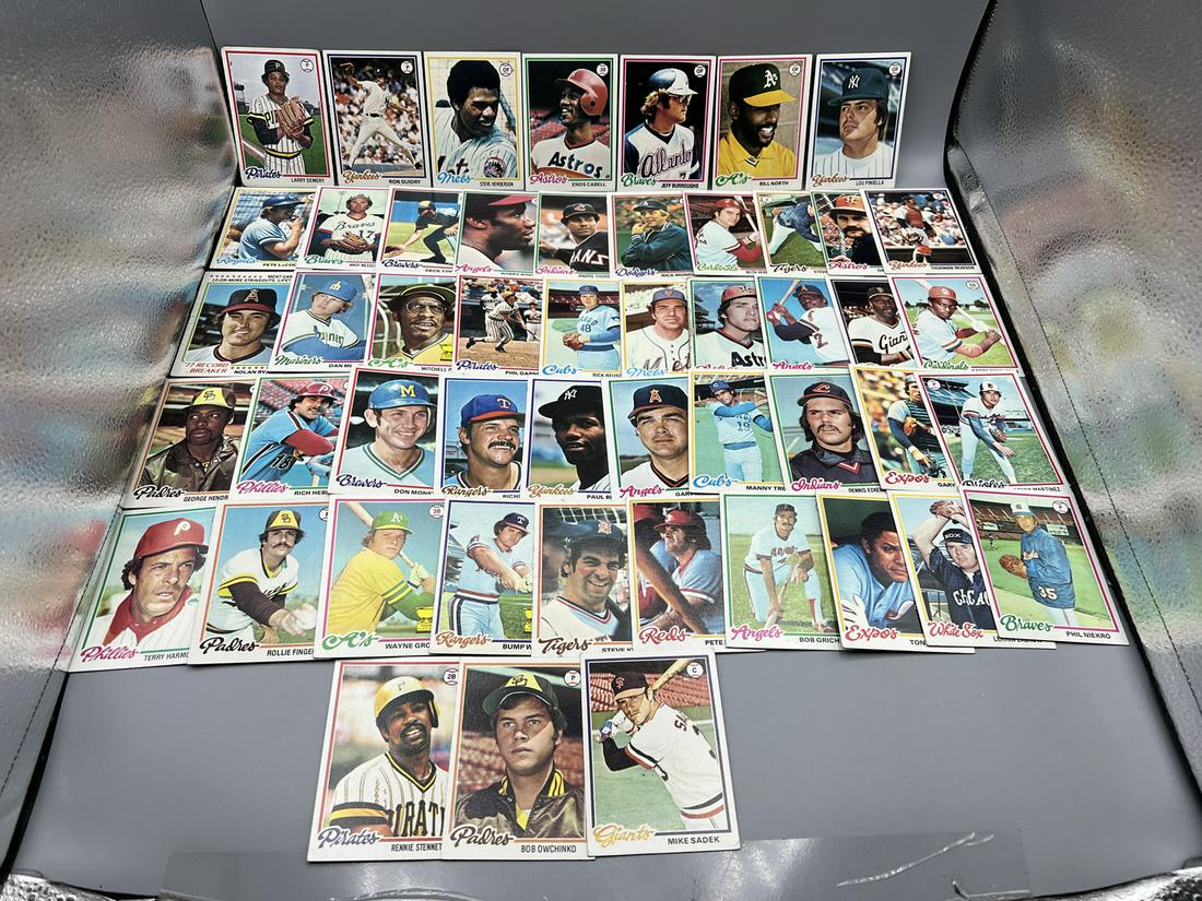 Lot of Assorted 1978 Topps Baseball Cards W/ Some Stars - Varying Conditions - Pete Rose, Nolan (1 of 9)