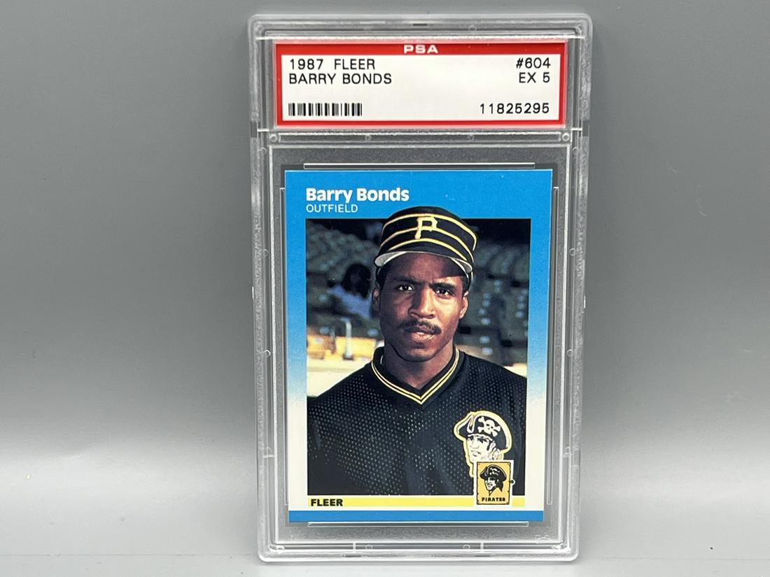 1987 Fleer Barry Bonds RC #604 PSA EX 5 (1 of 2)