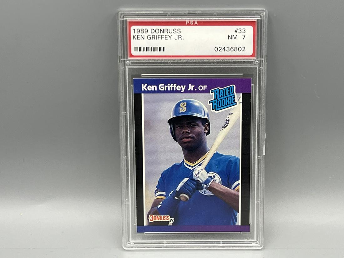 1989 Donruss Ken Griffey Jr. RC #33 PSA NM 7: 1989 Donruss Ken Griffey Jr. RC #33 PSA NM 7