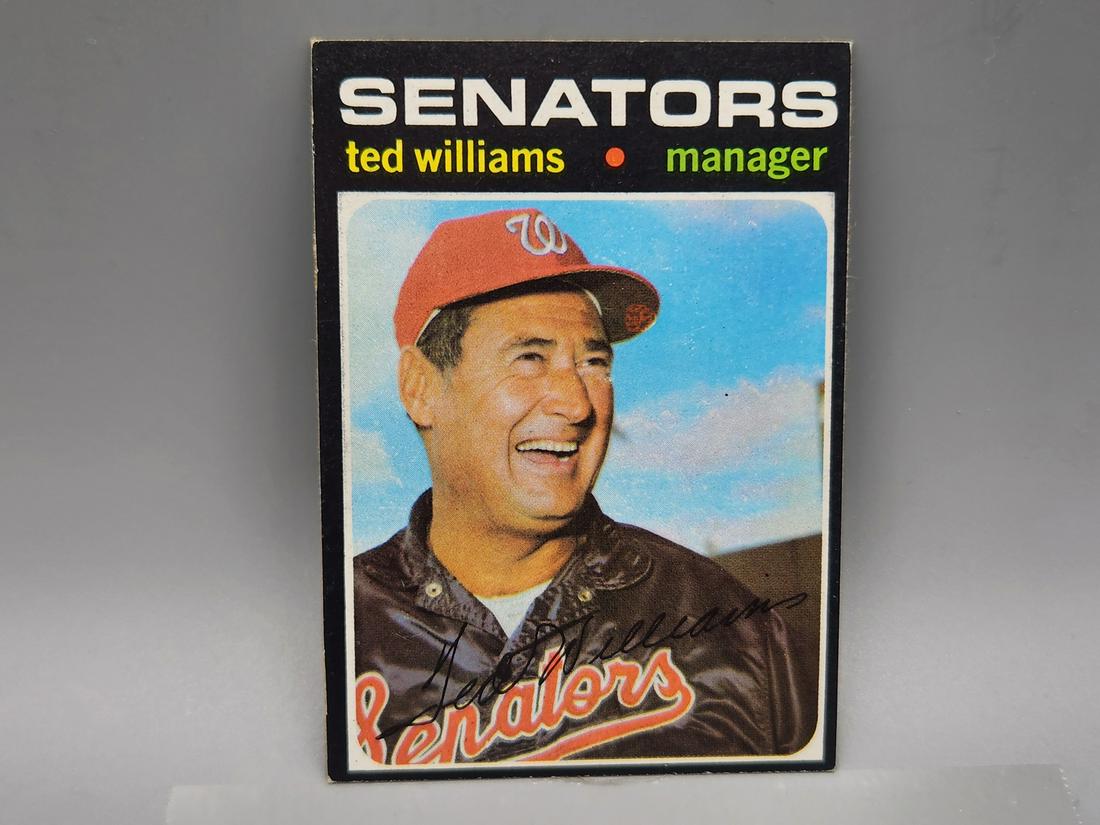 1971 Topps Ted Williams #380 HOF: 1971 Topps Ted Williams #380 HOF
