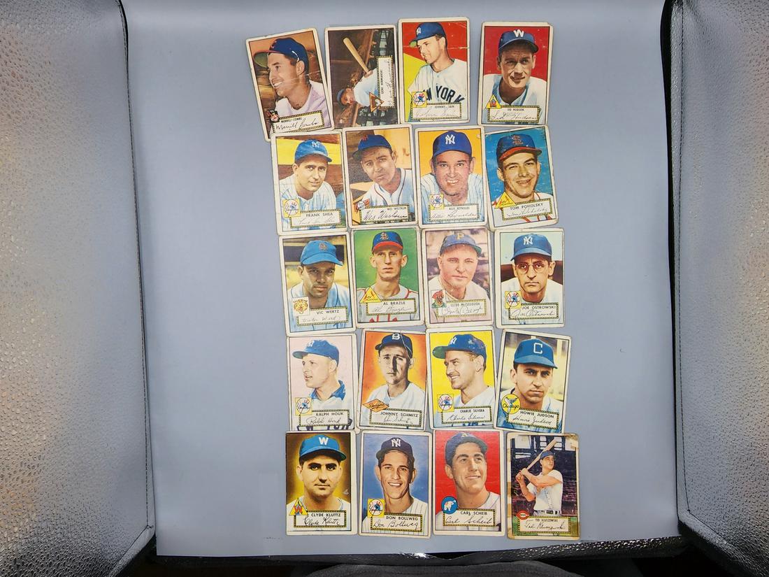 (20) 1952 Topps Baseball Cards (1 of 2)