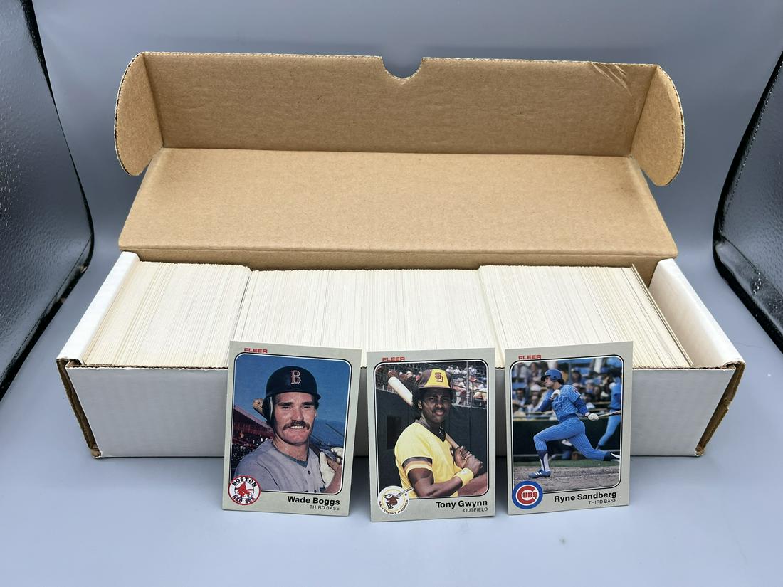 1983 Fleer Baseball Complete Set - Wade Boggs, Tony Gwynn, Ryne Sandberg RC's (1 of 3)