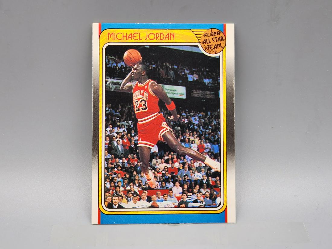 1988 Fleer Michael Jordan #120 HOF: 1988 Fleer Michael Jordan #120 HOF