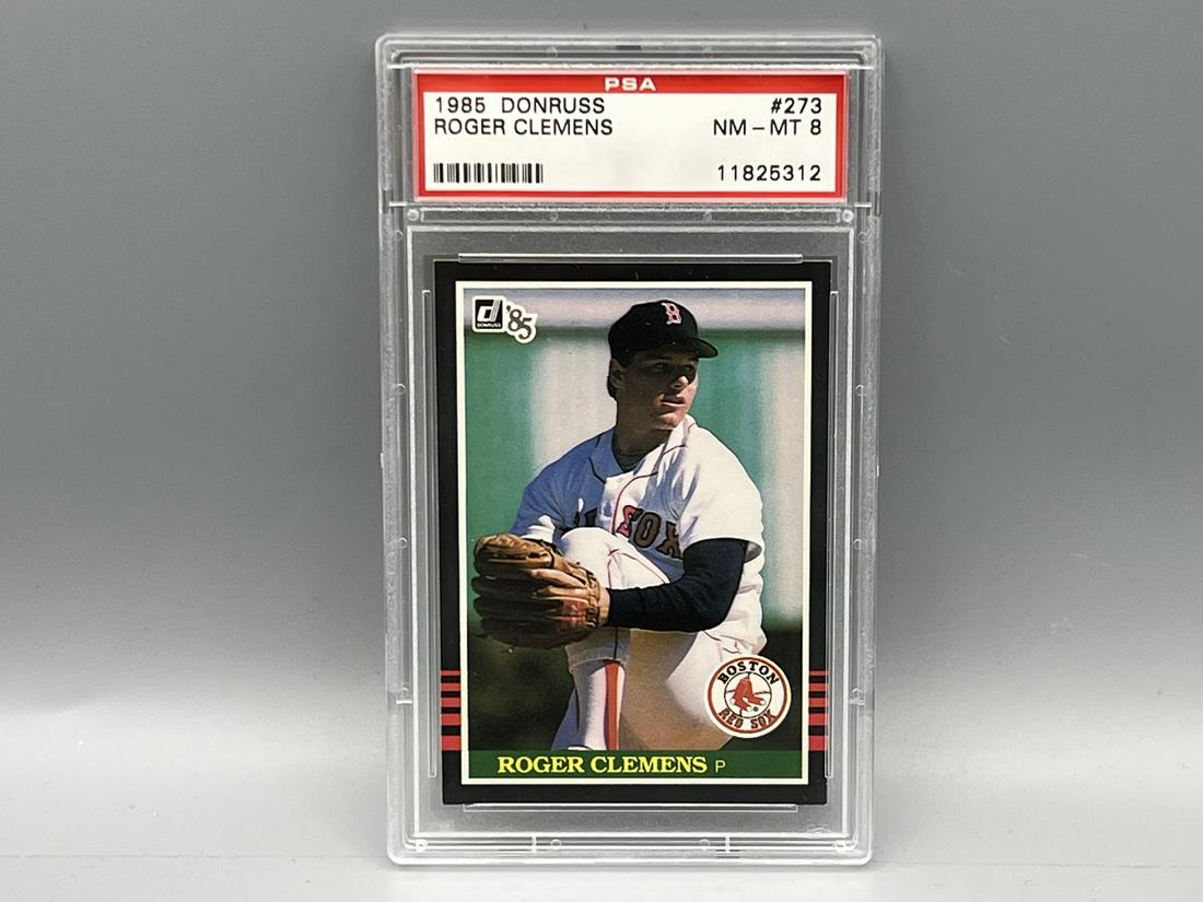 1985 Donruss Roger Clemens RC #273 PSA NM-MT 8: 1985 Donruss Roger Clemens RC #273 PSA NM-MT 8