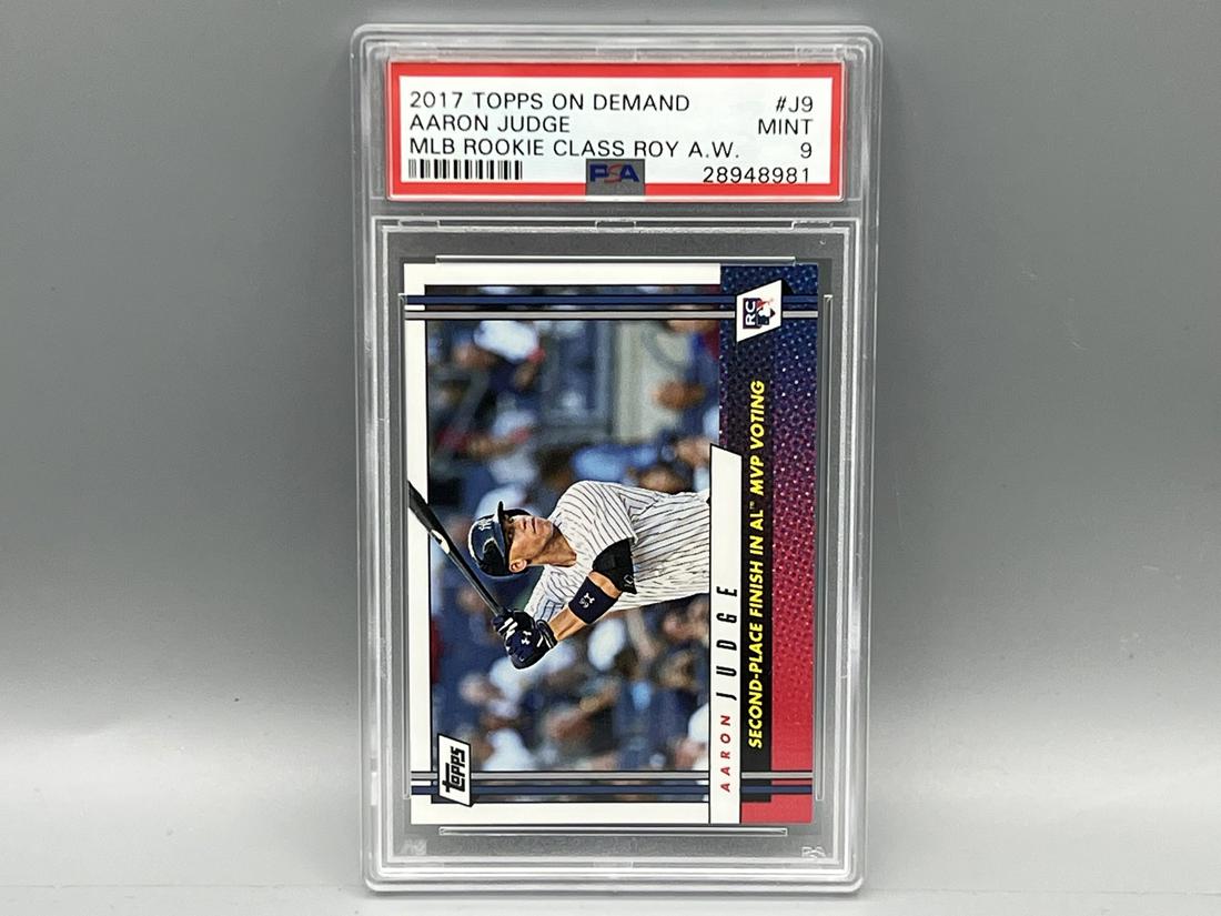 2017 Topps On Demand Aaron Judge RC #J9 PSA Mint 9 (1 of 2)