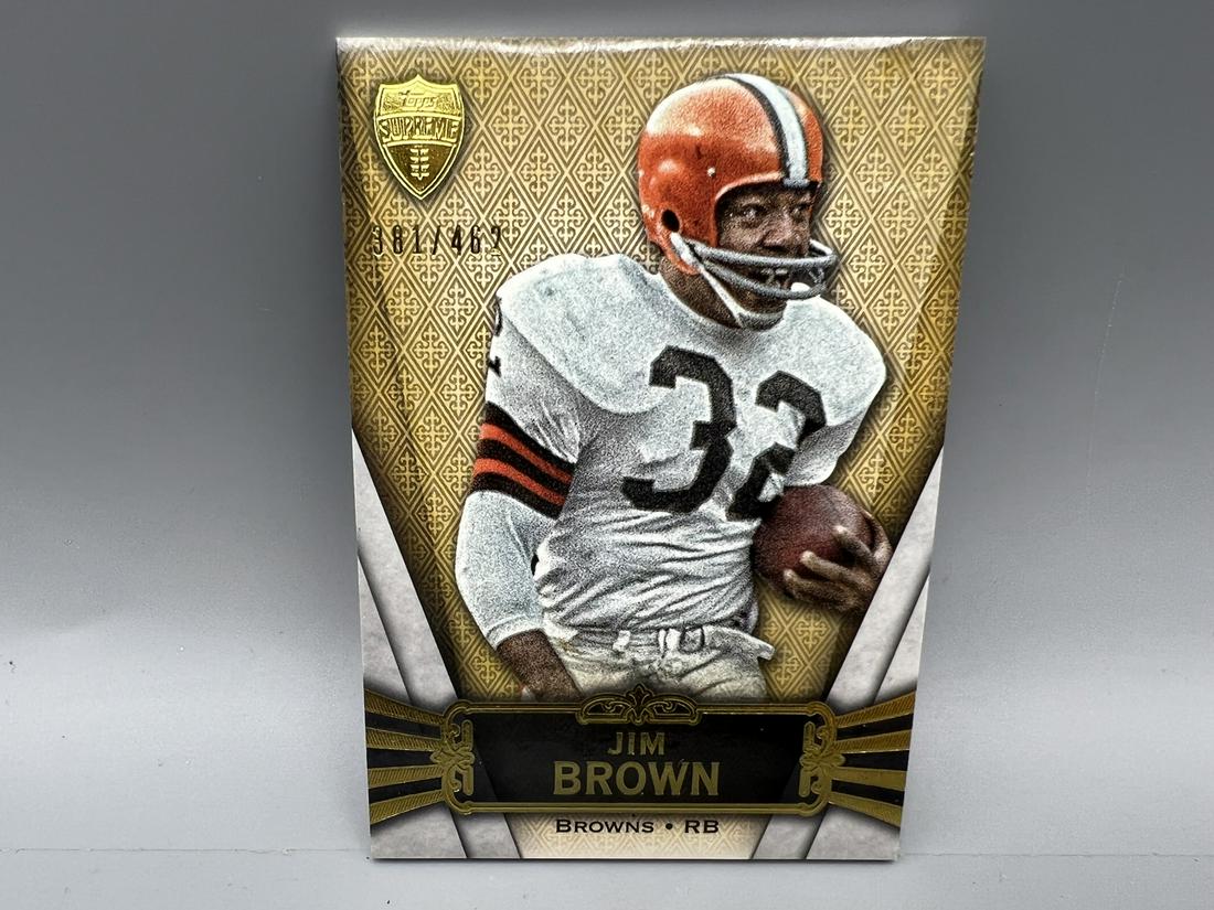 2012 Topps Supreme Football Jim Brown #381/462: 2012 Topps Supreme Football Jim Brown #381/462
