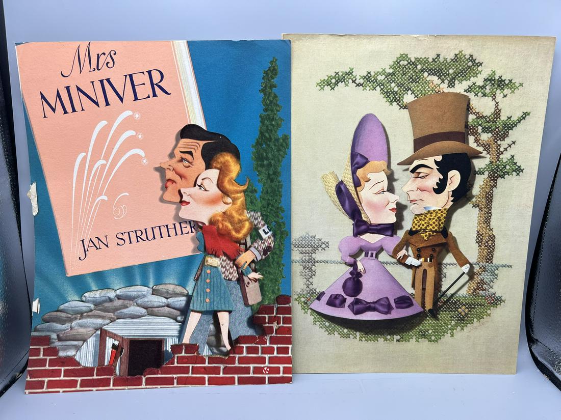 1942 Mrs. Miniver & 1940 Pride And Prejudice MGM Movie Trade Ads - Greer Garson, Sir Laurence (1 of 2)