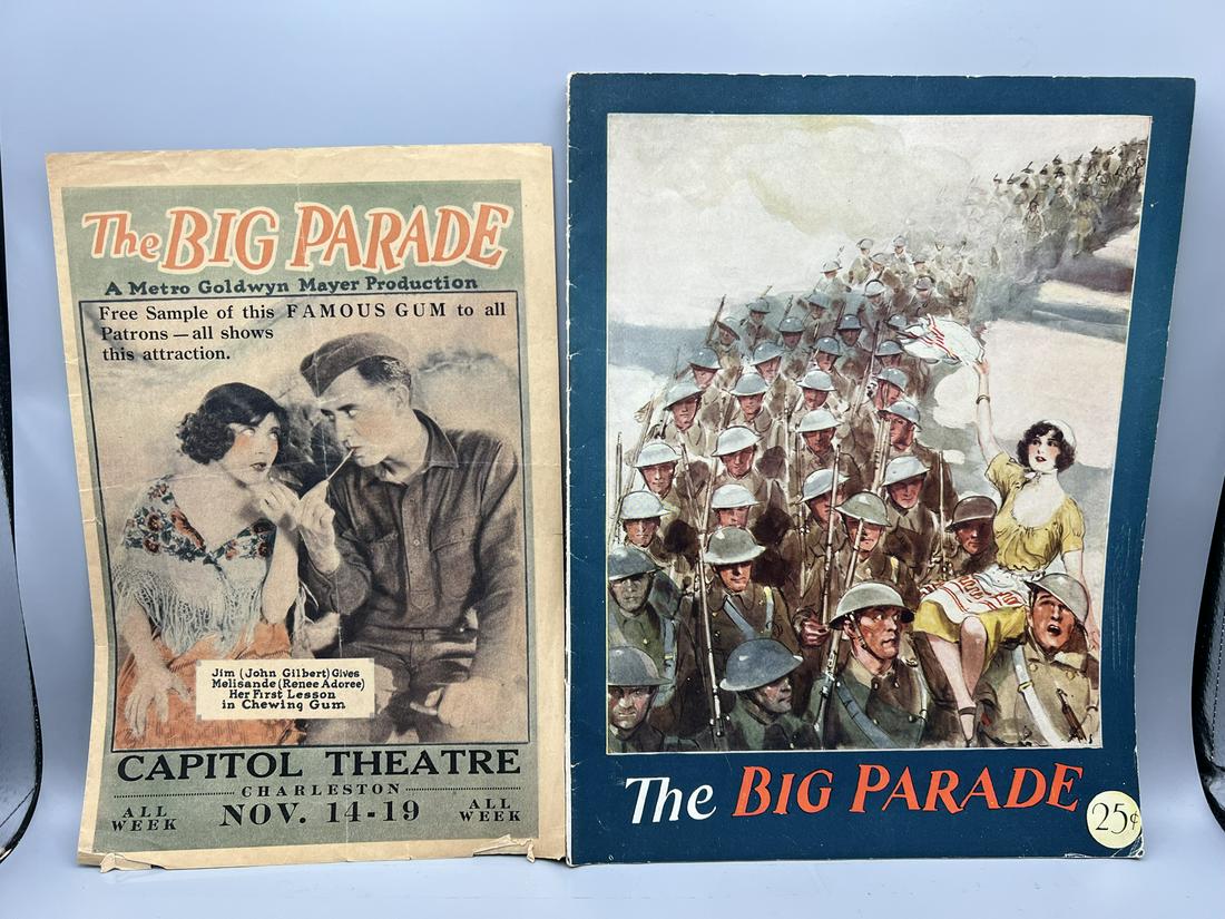 1925 The Big Parade Movie Program And Flyer (1 of 4)