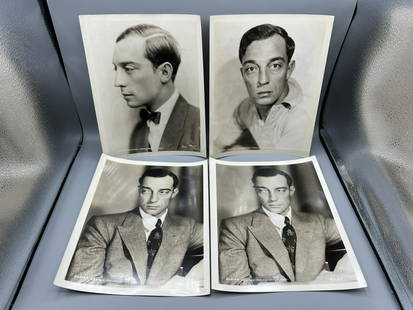 Buster Keaton Movie Portrait Stills Lot of 6: Buster Keaton Movie Portrait Stills Lot of 6