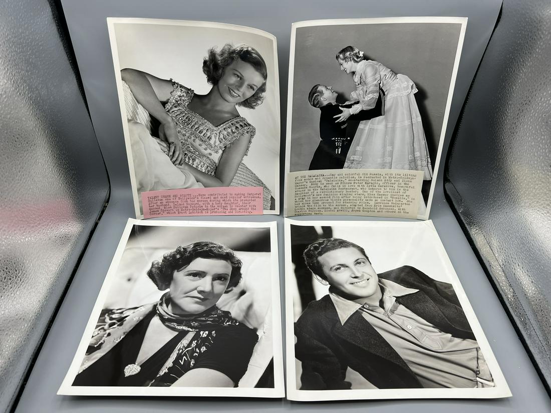 Lot of 4 Assorted Clarence Bull Movie Portrait Stills - All Have Blurbs & 3 Have Snipes - Margaret (1 of 6)