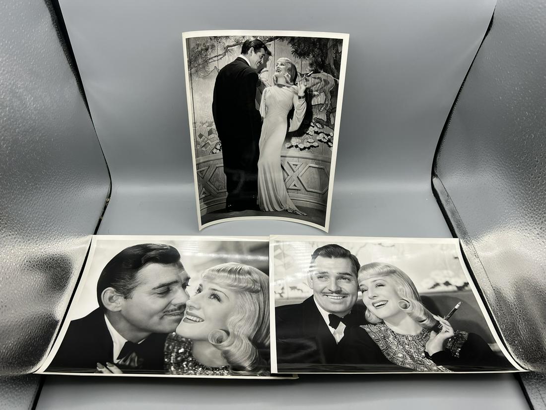 Lot of 3 Norma Shearer & Clark Gable "Idiot's Delight"  Movie Portrait Stills by Laszlo Willinger (1 of 8)