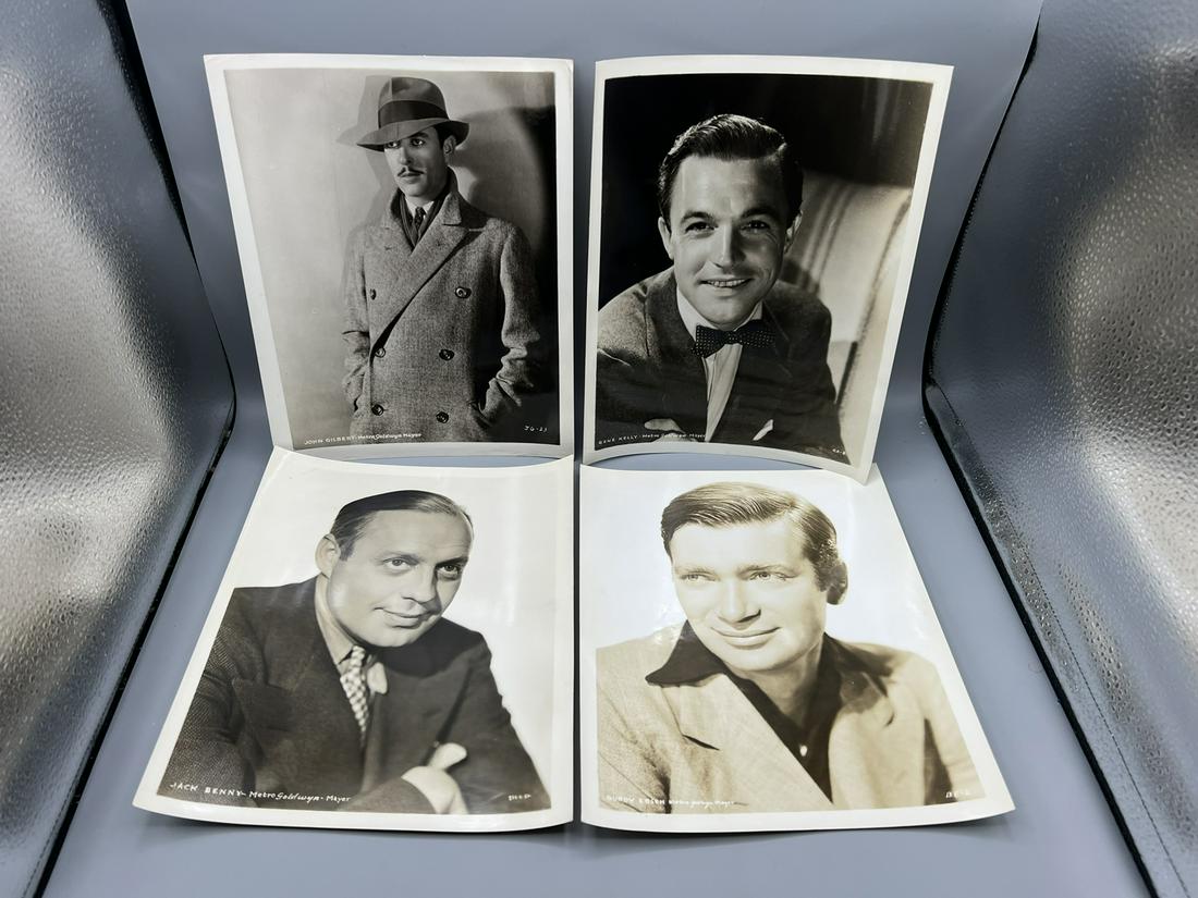 Lot of 6 Assorted Movie Portrait Stills - Jack Benny, John Gilbert, Gene Kelly (1 of 6)