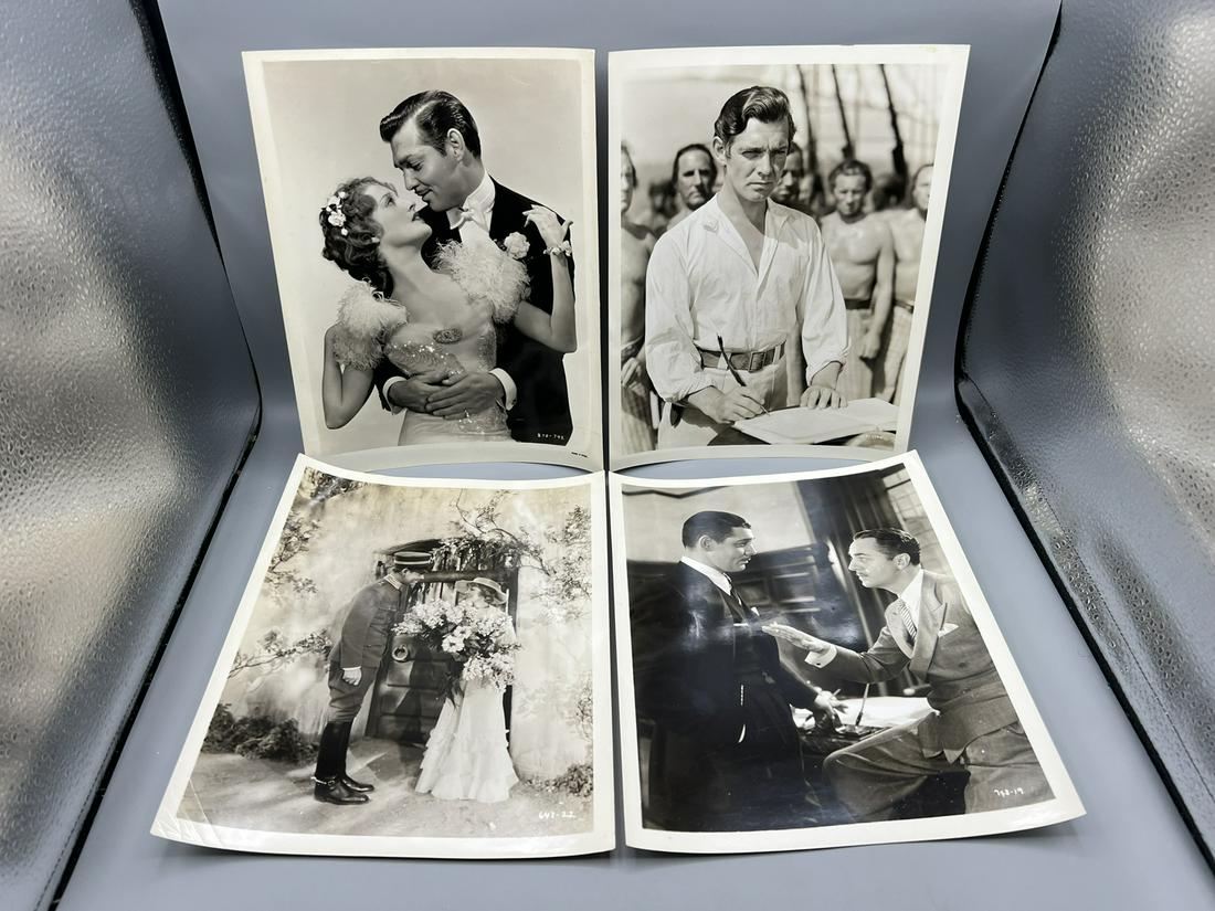 Lot of 10 Clark Gable Movie Portrait Stills - Some Have Blurbs On Back (1 of 9)