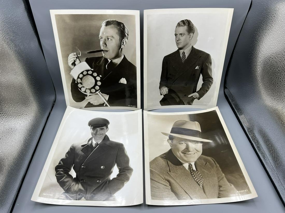 Lot of 10 Assorted Movie Portrait Stills - Some Have Blurbs On Back - Jack Benny, Stuart Erwin, (1 of 10)