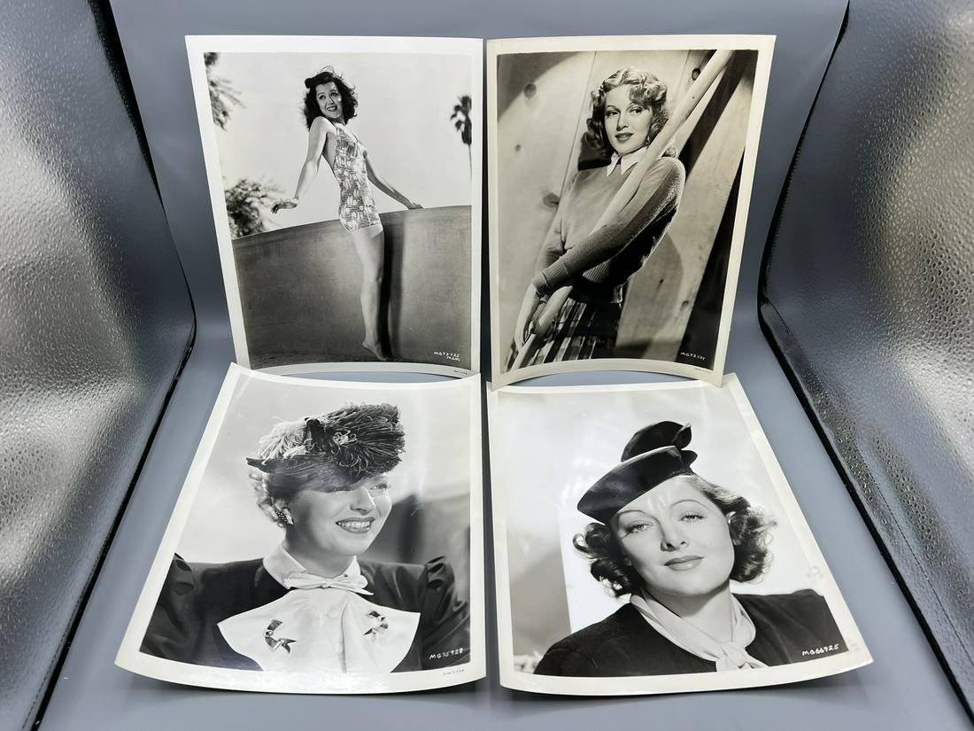 Lot of 10 Assorted Movie Portrait Stills - Ann Rutherford, Luise Rainer (1 of 10)