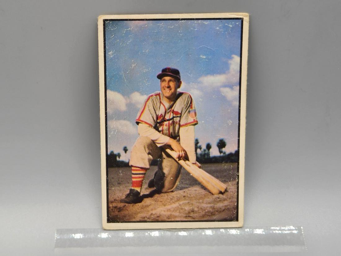 1953 Bowman Color Enos Slaughter #81 HOF (1 of 2)