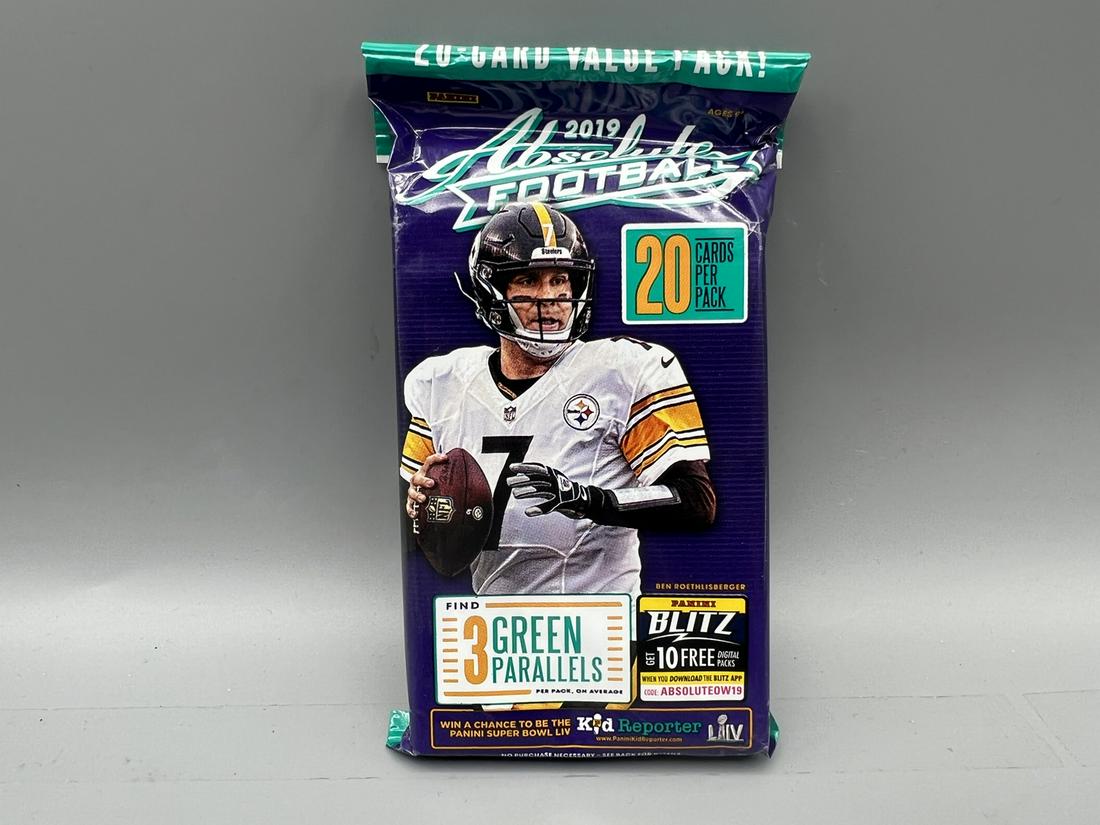 2019 Absolute Football Unopened 20 Card Value Pack  - Possible Rookies of Kyler Murray, Daniel (1 of 2)
