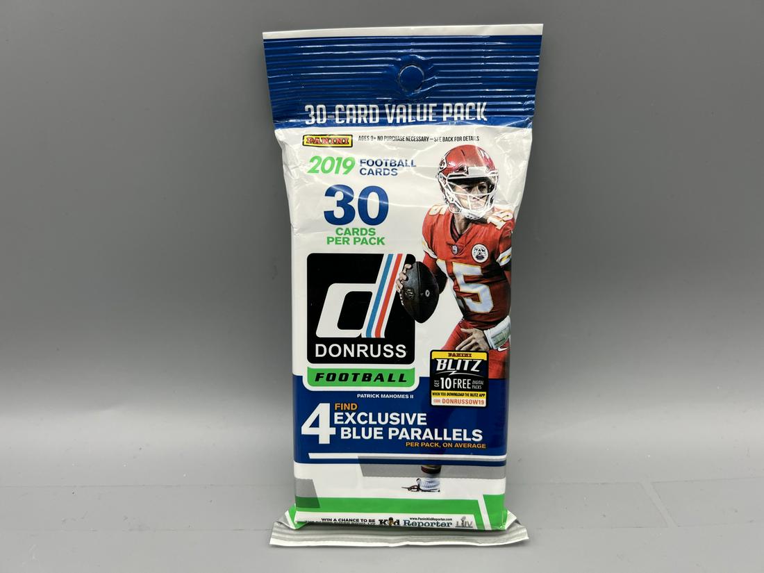 2019 Donruss Football Unopened 30 Card Value Pack  - Possible Rookies of Kyler Murray, Daniel Jones, (1 of 2)