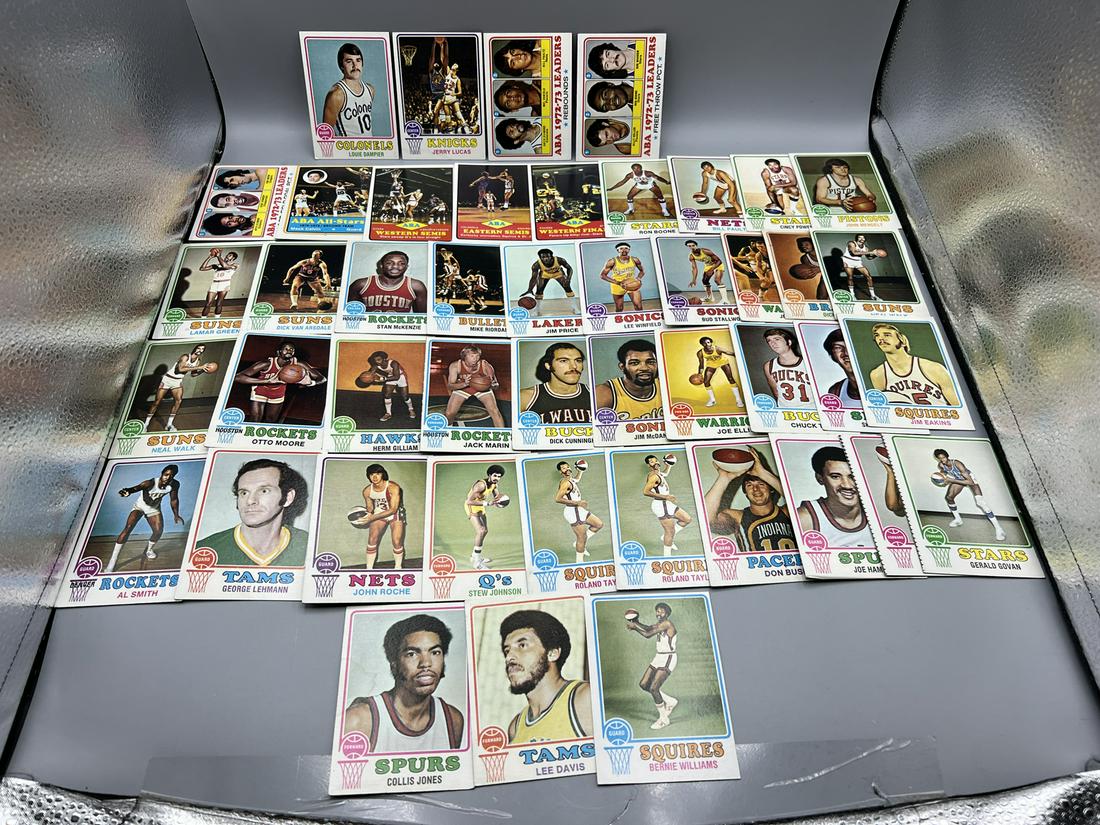 Lot of (46) Assorted 1973-74 Topps Basketball Cards W/ Some Stars - Varying Conditions - Louie (1 of 9)