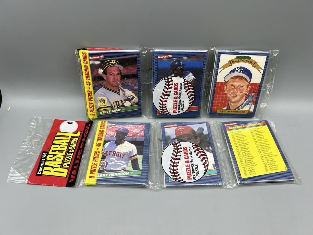 Lot of (2) 1986 Donruss Baseball Unopened Rack Packs (1 of 2)