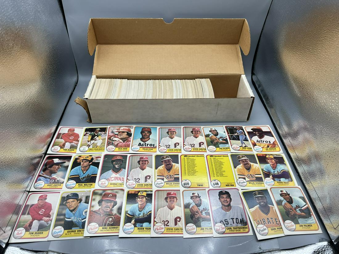 1981 Fleer Baseball 600+ Count Partial Set W/ Many Stars (1 of 9)